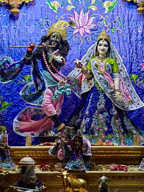 Divinità In Sri Krishna Balaram Mandir Iskcon Tempio Di Vrindavan