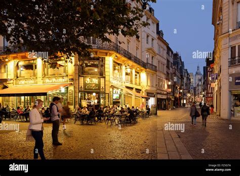 France Seine Maritime Rouen Place Du Vieux Marche Stock Photo Alamy