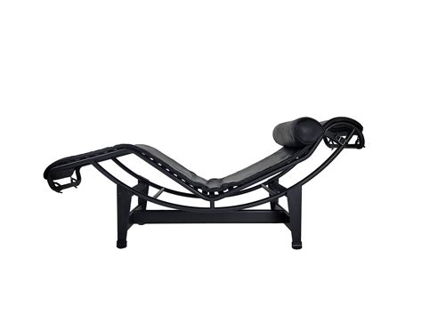 Black Lc4 Chaise Longue By Le Corbusier For Cassina 2000s Intondo