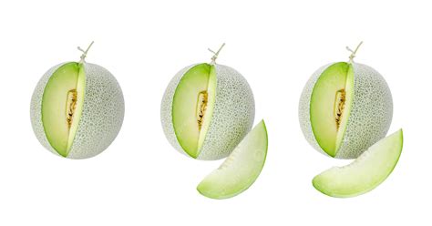 Green Melon On White Juicy Food Cantalupe Cantaloupe Png Transparent