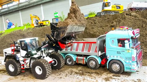 GREAT RC TRUCKS RC CAR TRANSPORT RC MACHINES RC EXCAVATORS RC