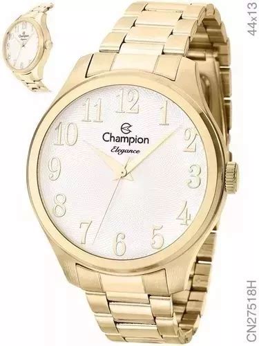 Reloj De Pulsera Champion Elegance Cn H Color Dorado Mercadolibre