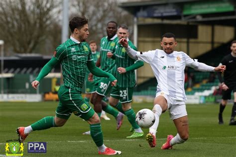 Yeovil Town Football Club Match Report Yeovil Town 0 1 Welling United