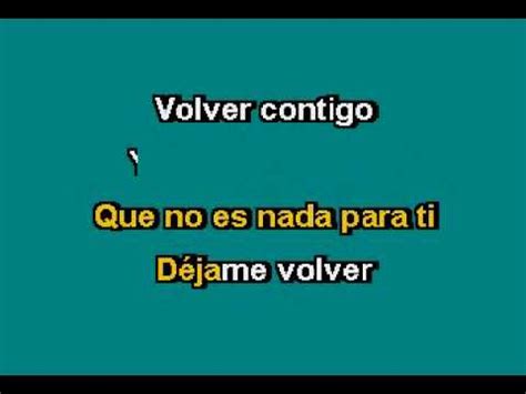 Dejame Volver Contigo Yuridia Karaoke Youtube