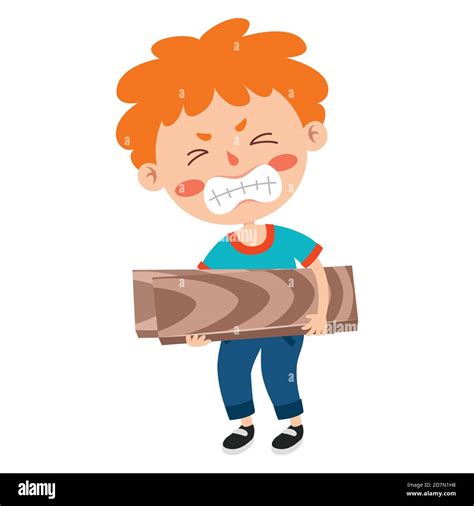 Niño trabajando caricatura Imágenes recortadas de stock Alamy