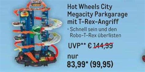 Hot Wheels City Megacity Parkgarage Mit T Rex Angriff Angebot Bei METRO Prospekte De