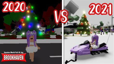 Brookhaven Rp Christmas Update Vs Roblox Brookhaven Rp