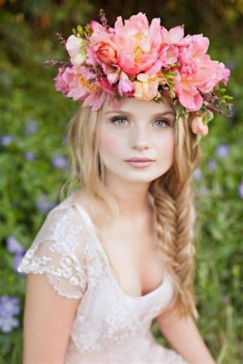 Romantic Braided Wedding Hairstyles With Beautiful Flowers Pretty Designs