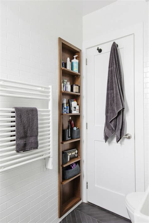 Bathroom Open Shelving