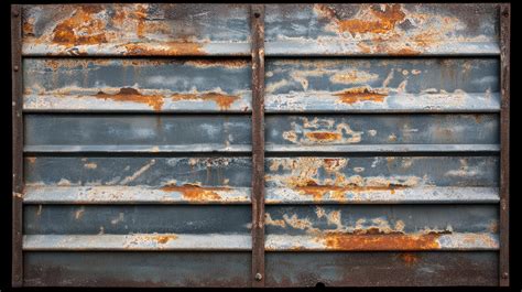 Rusted Metal Panel Showing Extensive Corrosion Damage 58079369 Stock