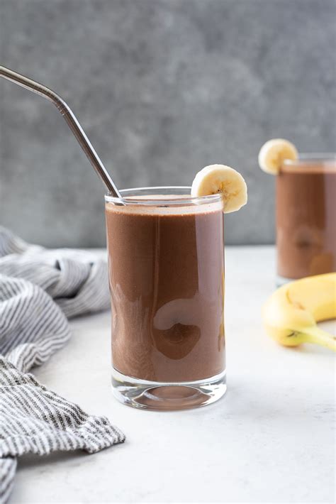 Chocolate Banana Protein Smoothie Flavor The Moments