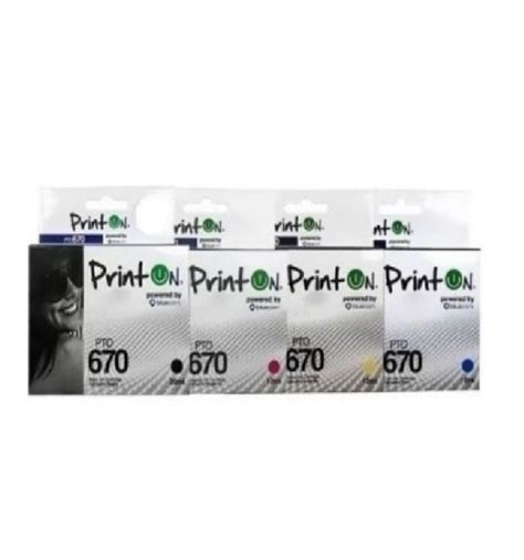 Kit De Cartucho Printon Compatible Hp 670 Shopink