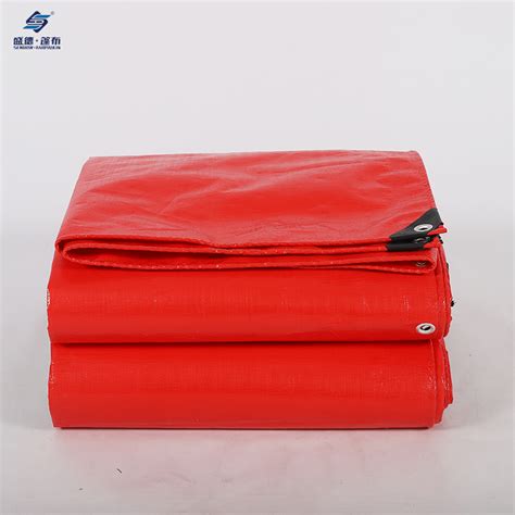 Red Red Waterproof Heavy Duty Pe Tarpaulin Sheets Buy Red Red