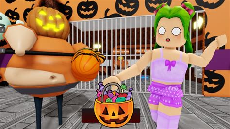 Escapando De La Prisi N De Barrys Halloween En Roblox Youtube