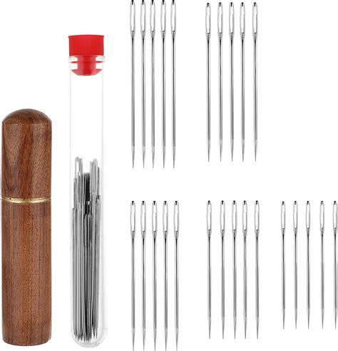 TIESOME 25Pcs großäugige Nadeln Set Gobelin Spitznadel Stopfnadel