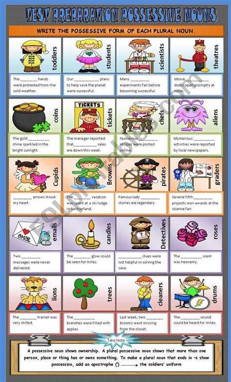 Plurals And Possessives Worksheet