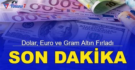 Son dakika Dolar euro ve gram altında tarihi rekor