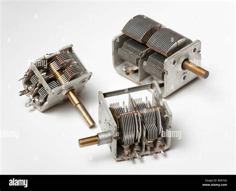 Variable Capacitors For Radio Tuning Stock Photo Alamy