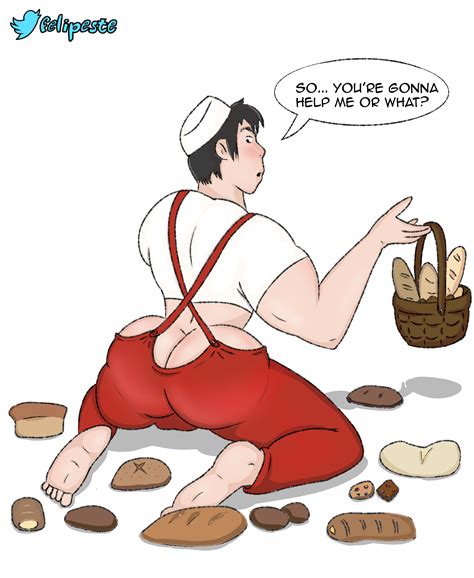 Rule 34 Baker Bakery Bara Basket Bread Bubble Butt Buns Clothed Feet Foot Forgotten Homo