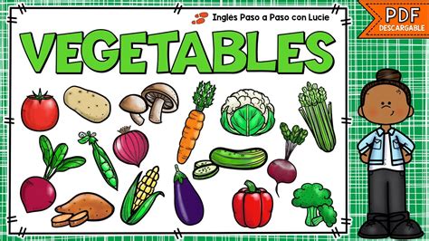 Los Vegetales En InglÉs Y EspaÑol Vegetables In English Alimentos En InglÉs Con