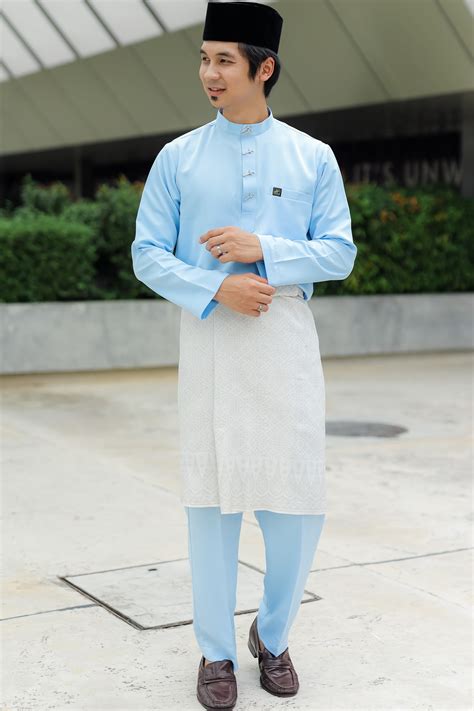 Baju Melayu Baby Blue Malayuswea