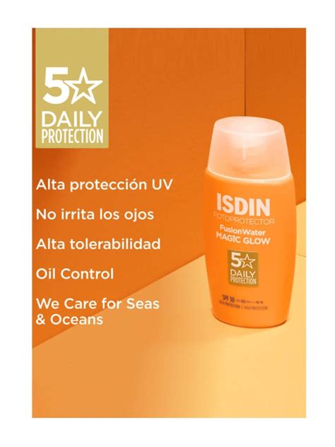 Isdin Fusion Water Magic Glow Spf30 50ml Comprar A Precio En Oferta