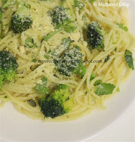 Myes Kitchen Broccoli Parmesan Pasta