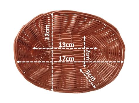 Kit Cesta Oval Fibra Sint Tica Pequena Cm Unidades Madeiramadeira