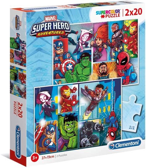 Puzzle Marvel Super Hero Puzzles 2x20 Piezas Mr Magorium