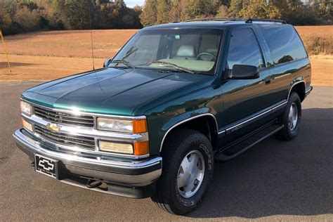 46k Mile 1996 Chevrolet Tahoe Lt 2 Door 4×4 For Sale On Bat Auctions