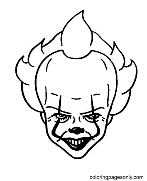 P Ginas Para Colorear De Pennywise Coloringpagesonly