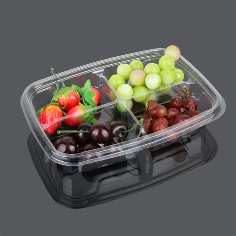 Food Packaging 4cm Disposable Plastic Fruit Containers