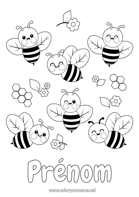 Demandez Le Catalogue Doigts Coloriage Abeille Coloriage Insectes