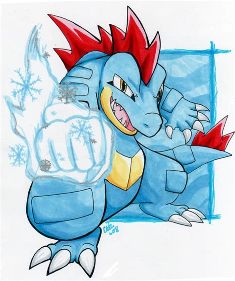 Feraligatrs Ice Punch By Raizy On Deviantart