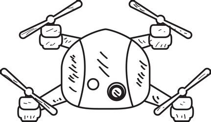 Drone Toy Sketch Royalty Free Vector Image Vectorstock