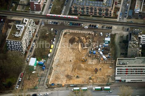 Luftaufnahme Hamburg Baustelle Zum Neubau Eines Wohnhauses Leo