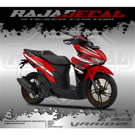 Jual Decal Sticker Honda New Vario 125 Facelift 2022 Stiker Dekal Vario