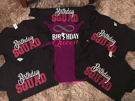 Birthday Squad Shirt Birthday Queen Friend Squad Birthday