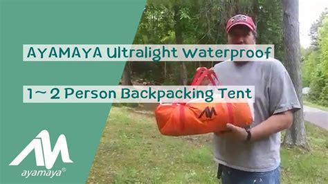 2 Person Backpacking Tent and Camping Tents AYAMAYA Ultralight Waterproof Double Layer Easy ...