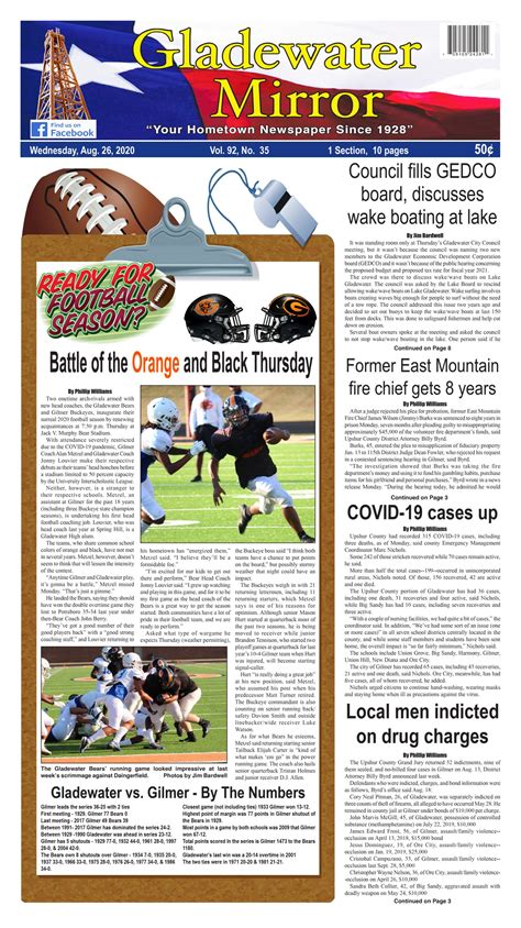 Pick Up This Weeks Gladewater Mirror