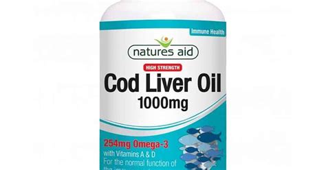 Natures Aid Omega 3 Cod Liver Oil 1000mg Buy Natural Health Store