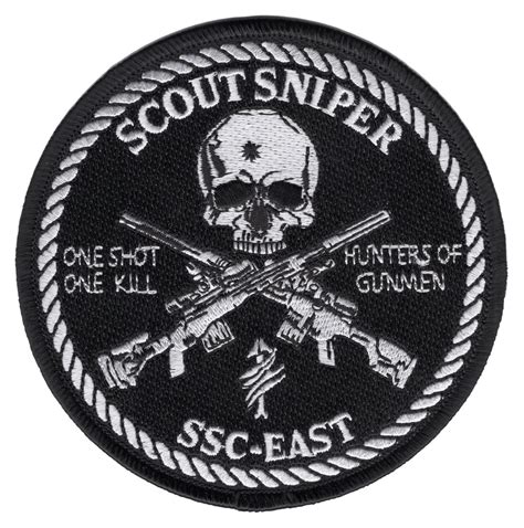 Scc East Scout Sniper Course East Us Marine Corps Patch Popular Patch