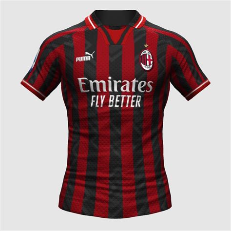 Ac Milan Custom Home Kit Fifa Kit Creator Showcase