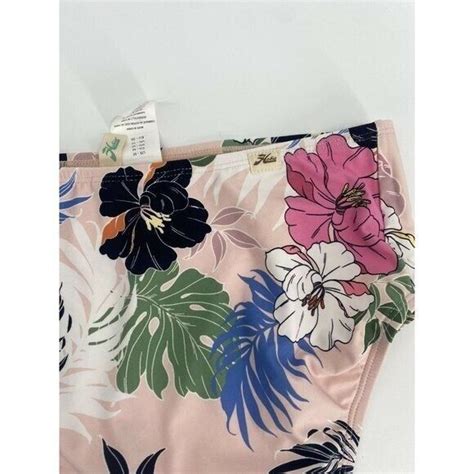 Hobie Women S High Waist Hipster Bikini Swimsuit BOTTOM FLORAL MEDIUM
