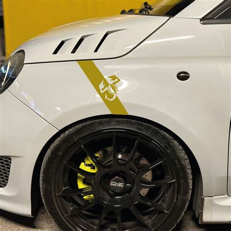 Adesivo Per Auto Fiat Logo Abarth Scorpione Tuning Cofano