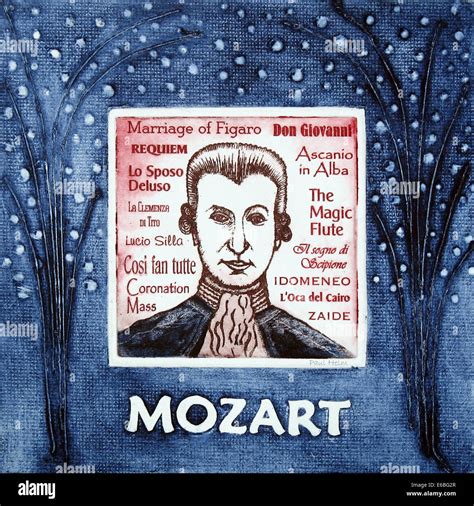 Wolfgang Amadeus Mozart, Austrian, composer, 1756 – 1791 Stock Photo ...