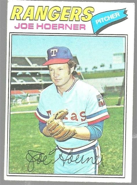 1977 Topps Joe Hoerner 256 Texas Rangers Baseball Card EBay