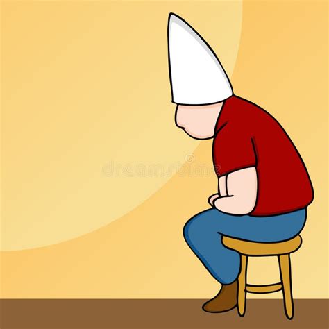 Dunce Cap Student Boy Stock Vector Illustration Of Cartoons 12207947