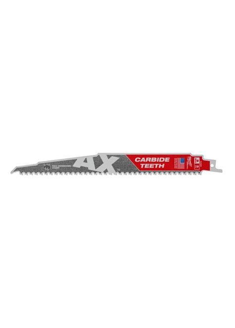 Milwaukee The Ax With Carbide Teeth SAWZALLBlade 9 In 5T 48 00 5226