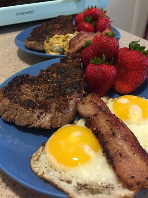 Homemade Steak And Eggs Breakfast Rfood